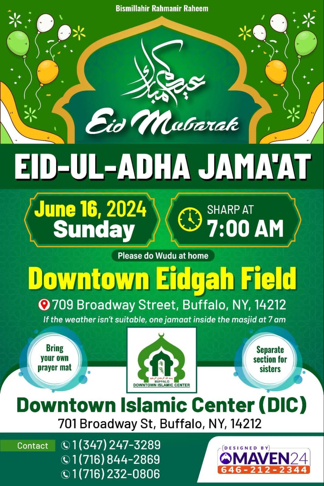 Eid Ul Adha Salat Downtown Eidgah Field